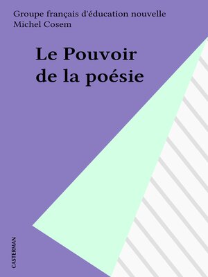 cover image of Le Pouvoir de la poésie